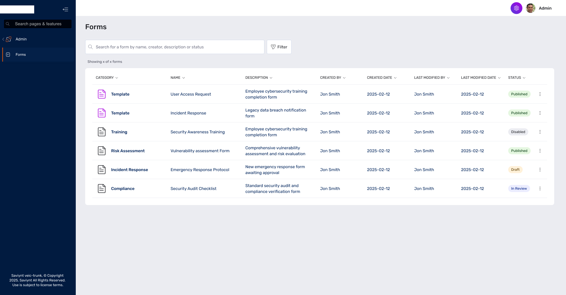 Form Builder Interface 1