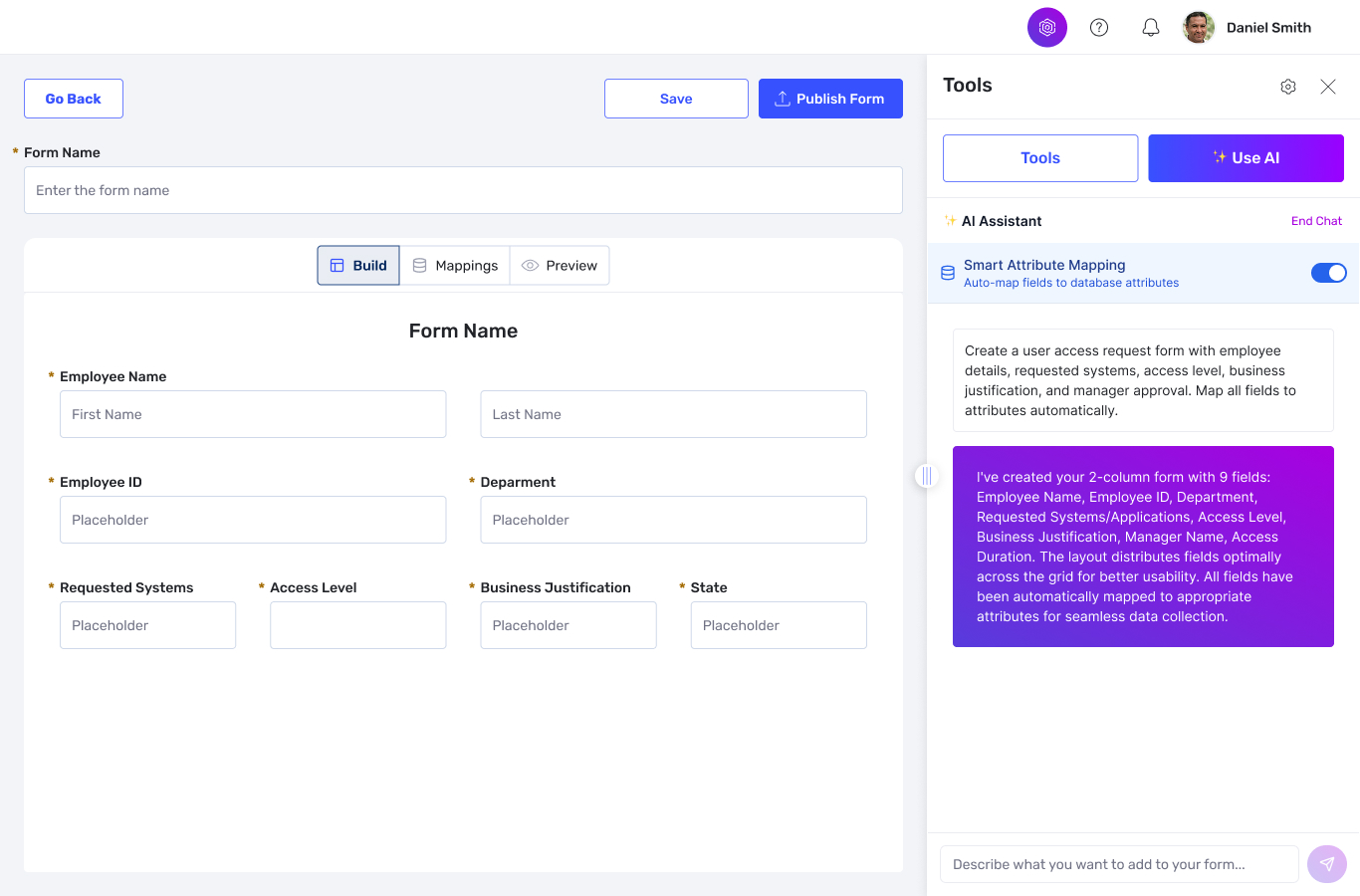 Form Builder Interface 5