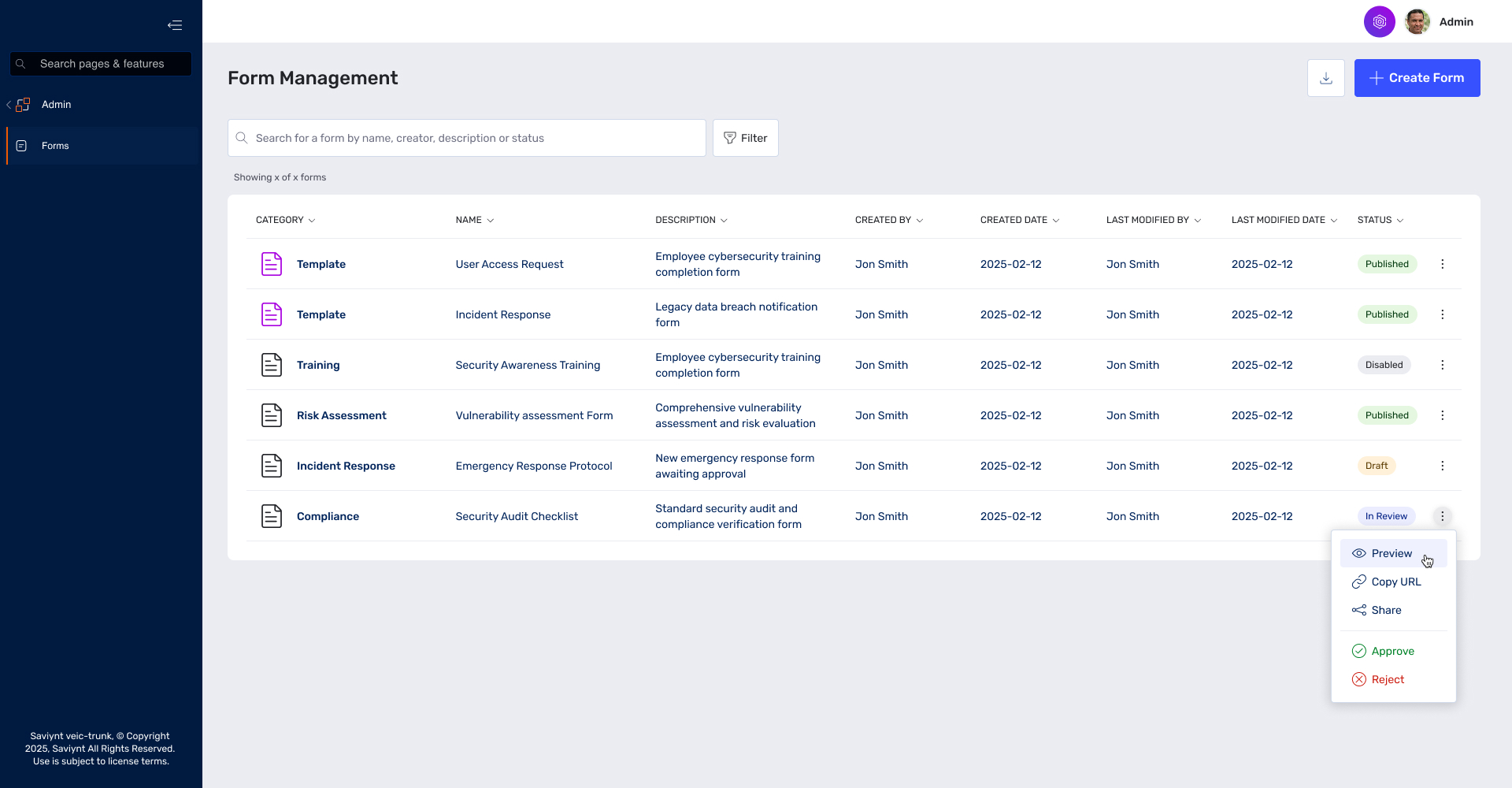 Form Builder Interface 6